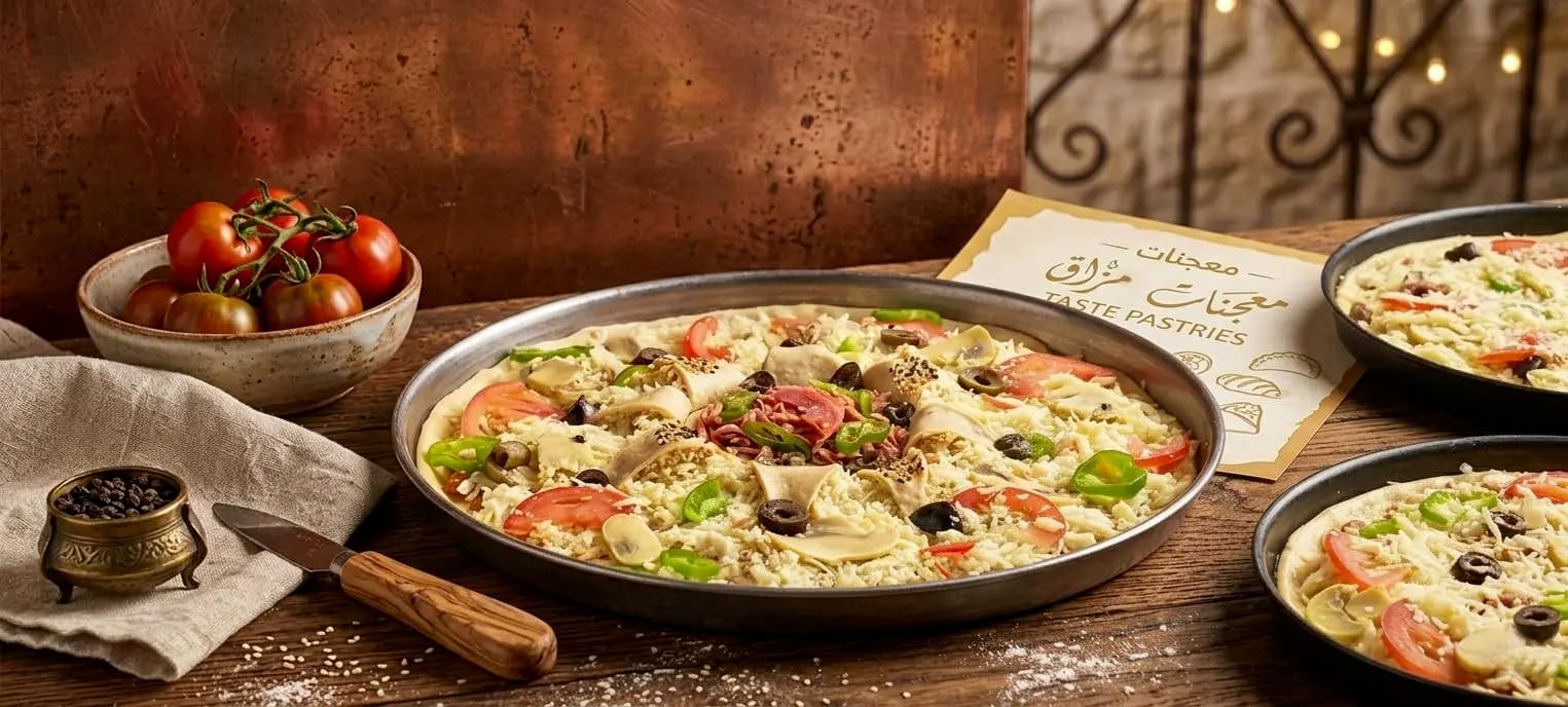 بيتزا خضار وسط - صورة 1