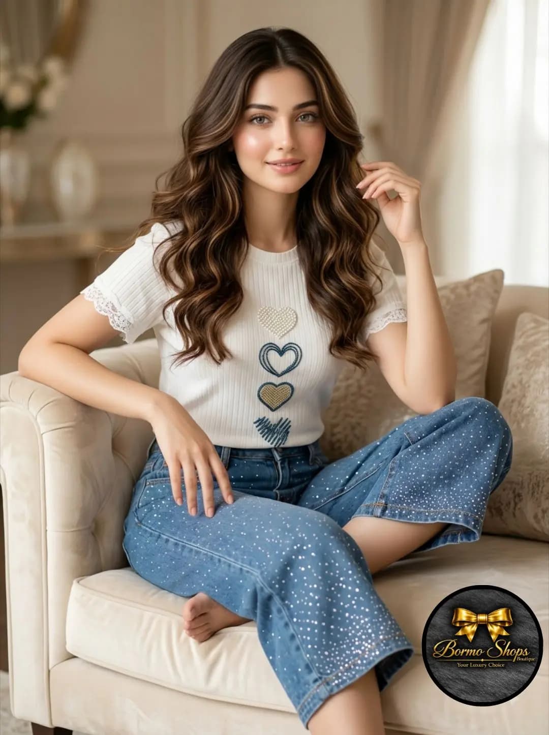 بيجامة نسائي بنتكور جينز - صورة 1
