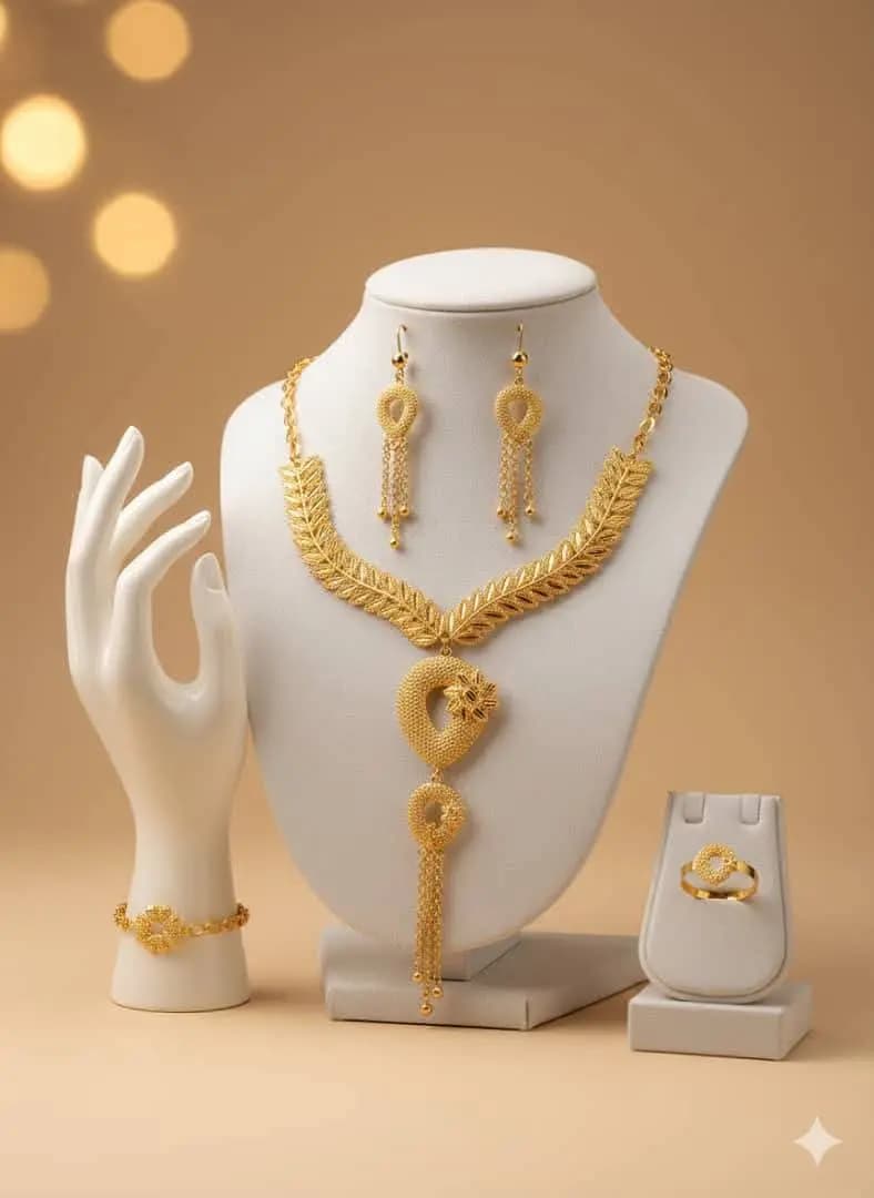 Elegant Gold Jewelry Set - صورة 1