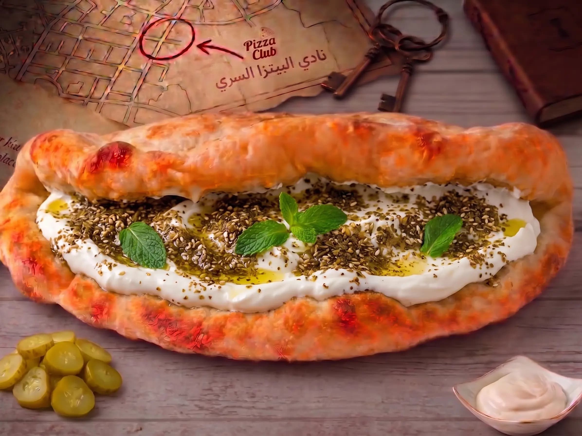 سندويشة لبنة و زعتر - صورة 1